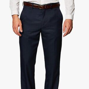 Mens Dress Pants Amazon Essentails Classique Navy Blue 36x32